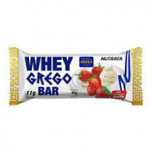 BARRA WHEY GREGO 40g - MORANGO COM CHANTILLY